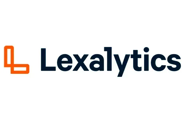 The lexalytics logo is black and orange on a white background.